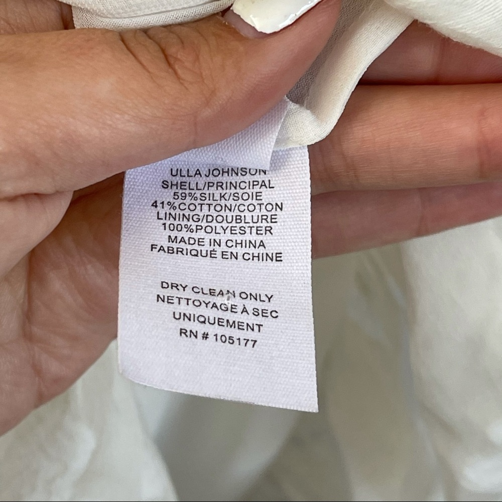 Ulla Johnson One Shoulder Dress Ivory Sx XS - Picture 4 of 7